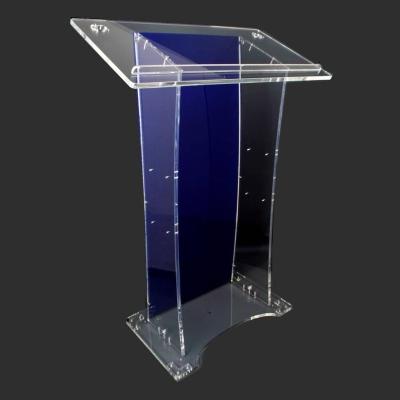 China Commercial Transparent Vertical Acrylic Furniture School Furniture Lectern for sale