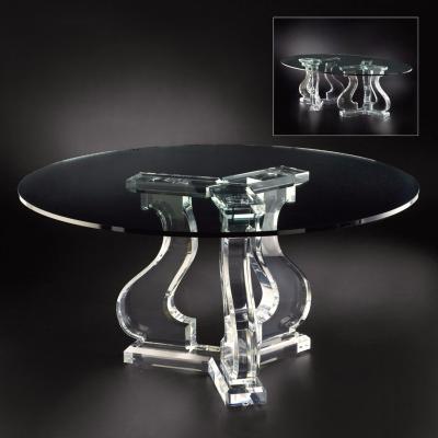 China (Size) Custom Adjustable Clear Acrylic Tables Fashionable Acrylic Furniture for sale