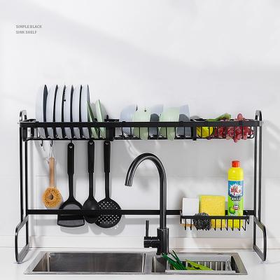 China Sustainable Kitchen Racks And Racks Kitchen Above Sink Dish Drying Rack Rack Draining Shelf Storage Organizer for sale