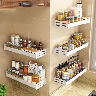 China Amazon Viable Hot Sale Kitchen Of Spice Organizer Rack Wall Mounted Metal Spice Storage Hardware Frame for sale