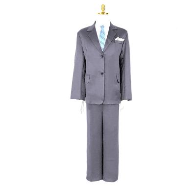 China Funeral Supplies Gray Advanced Old Fashioned Old Fashioned Gray Clothes Men's Dead Suit And Corpse Burial Product for sale