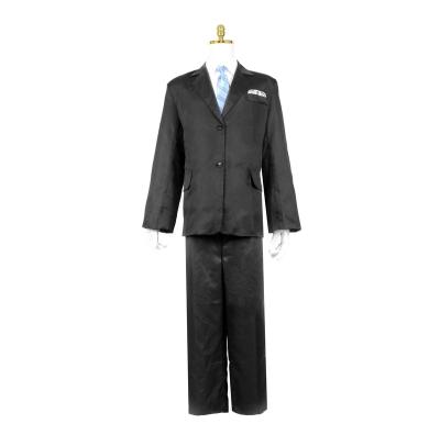 China Fiber Funeral Professional Old Style Polyester Factory Supplies Clothing Man Stripe Suit Man's Stripe Suit Shroud Burial Black Dead Products for sale