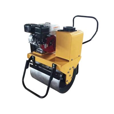 China Construction worksÂ   2 Ton Pressure Hand Push Gasoline Mini Single Drum Vibratory Road Roller for sale