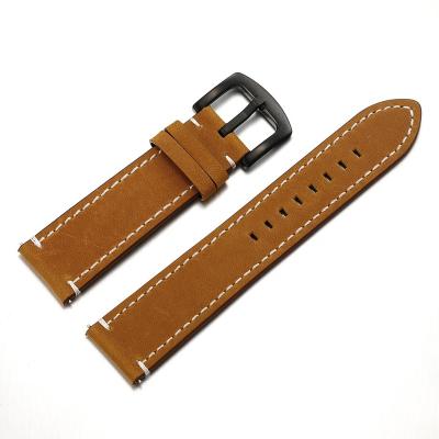 China Crazy Vintage Eco-Friendly Quick Release RTS Horse Leather Strap Watch Band Strap Fit Bar 18mm 19mm 20mm 21m22MM 24mm For RLX SKX Smart Watch for sale