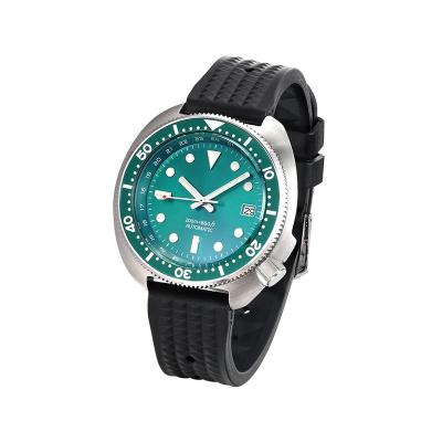 China Japan NH35A Diver 6105 20 GREEN Dive Sterile Atmosphere Retail 316L Stainless Steel Automatic Movement Luminous Diver Watch for sale