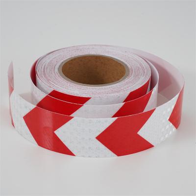 China Crystal Lattice Conspicuity Arrow Pattern Reflective Warning Tape For Vehicle for sale