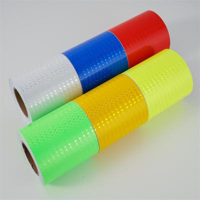 China Colorful Customized Micro-Prismatic Reflective Tape Yellow Green Black Arrow Adhesive Prismatic For Traffic Safe for sale