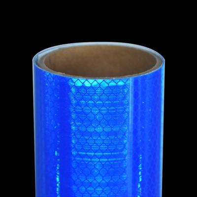 China Blue Full-cube Prismatic Diamond Reflective Sheeting for Highways for sale