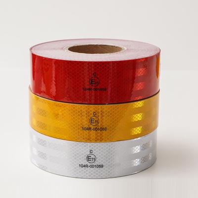 China High Intensity Prismatic ECE 104R Reflective Conspicuity Tape White Yellow Red for sale