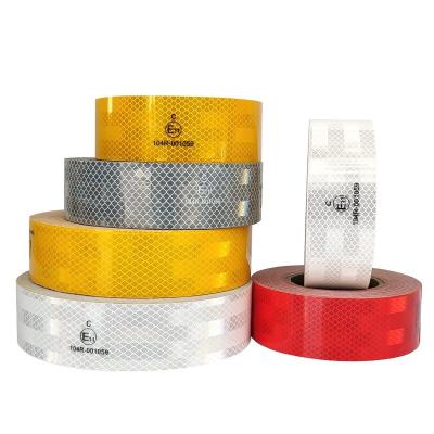 China Self-Adhesive High Intensity Certified ECE 104R 2in *150ft Red / Yellow / White Reflective Tape for sale