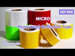 Crystal Lattice Honeycomb Prismatic Conspicuity Reflective Warning Tape For Vehicle