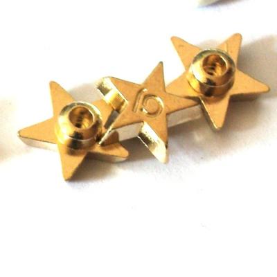 China Decorative dry cleaning 13mm metal denim star jeans rivet, custom logo clothes rivets garment rivets for sale