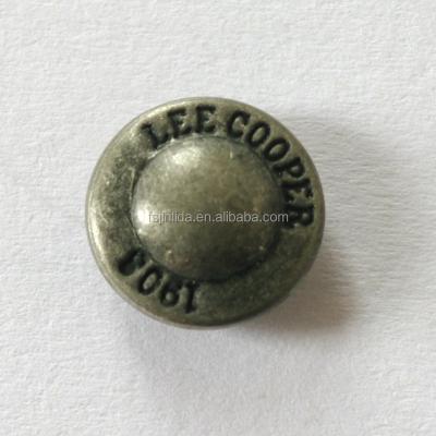 China Custom Nickel Free Brass 10mm Stud Jeans Rivet For Apparel for sale