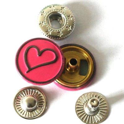 China LEAD FREE Custom Clothing Accessories Snap Button For Clothing Snap Button With Painting for sale