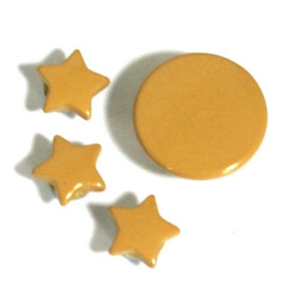 China Dry Cleaning 15mm Metal Color 65 Fastener Brass Paint Button For Garment Denim for sale