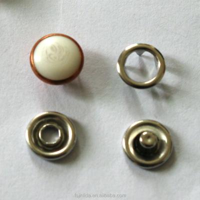 China Dry Cleaning 10mm Snap Button 12mm Fork Covered Bead Snap Press Stud for sale