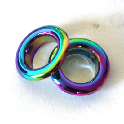 China Nickel Free Round Garment Accessory Eyelets Rainbow Color Around Garment Eyelets for sale