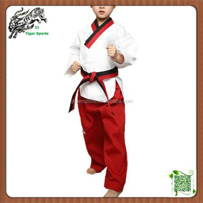 China Polyester / Cotton Martial Arts Wear Uniform Poomsae Dobok Taekwondo Taekwondo for sale