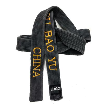 China Cotton Master Black Karate Belt for sale