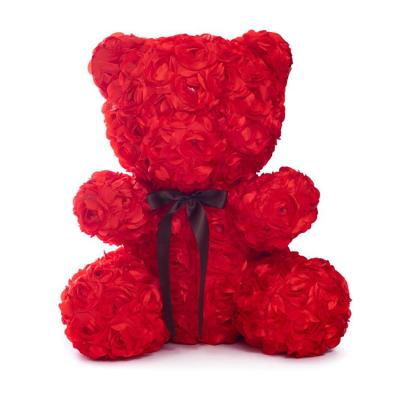 China Factory Supply Environmental Friendly Red Plastic Bear Custom Plush Toy For Wedding Decoration for sale