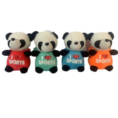 China Wholesale 20 cm plush factory 7 inch hat panda plush toy grabbing animal doll machine plush toy crane claw machine game sale for sale