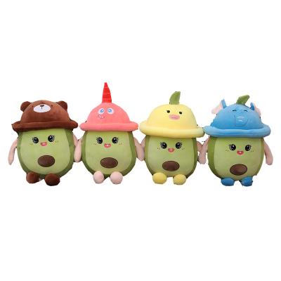 China Wholesale Eco-friendly Avocado Shape Cartoon Plush Toy With Detachable Zipper Design Plush Toy for sale