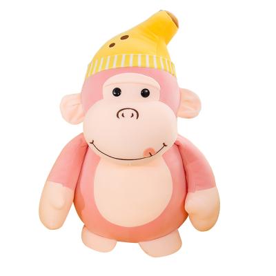 China Eco-friendly Best Selling 100% Polyester 40cm 50cm 60cm Banana Monkey Plush Toy for sale