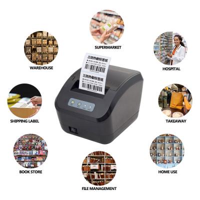 China 20mm to 80mm black and white thermal label printer barcode label desktop barcode printer for supermarket for sale