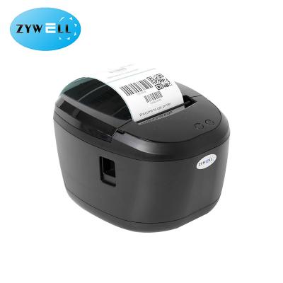 China black and white thermal price tag name barcode label printer inkless sticker printer with auto cutter zy309 for sale