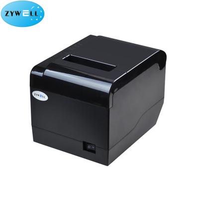 China Black and white popular thermal barcode label printer 80mm USB + LAN interface POS system for sale