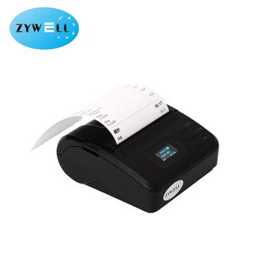 China Zywell New Bluetooth Portable Mini Receipt Thermal Printer Mobile Ticket Printer for sale