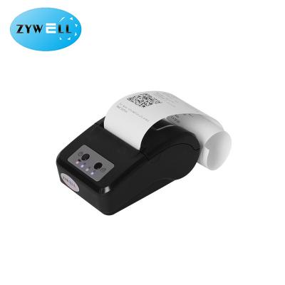 China Zywell 58mm mini black and white thermal printer Zywell 58mm handheld receipt machine ticket pocket printer ZM03 for sale