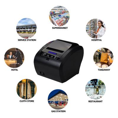 China Top Quality ZY606 80mm Thermal Receipt Printer Bill Ticket Printing POS Machine Black and White Printer for sale