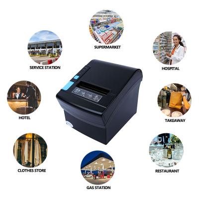 China Black Tablet Receipt Printer POS 80mm thermal printer with bluetooth and wifi Zywell ZY906 for sale