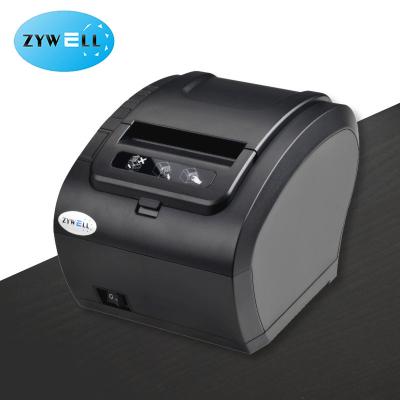 China Black 80mm Thermal USB ESC LAN RS232 POS Receipt Printer POS System wifi billing printer for sale