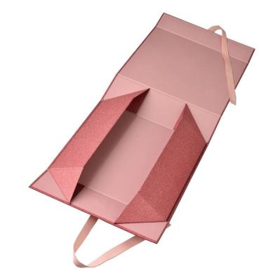 China Handmade Gift Box Packaging For Vase Supplies With Ribbon Custom Design Glove Holders Wholesale Handmade Suitcase Paper for sale