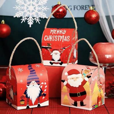 China Art Paper Recycled Handmade Paper Empty Packaging Lovely Christmas Ornament Eve Cake Boxes Sweet Candy New Style Custom Made Materials For Child for sale