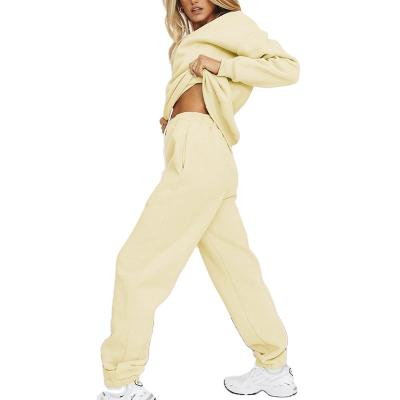 China High Quality Breathable Cotton Sweat Suits Jogging Sweat Suit Casual Tracksuit Style For Women for sale