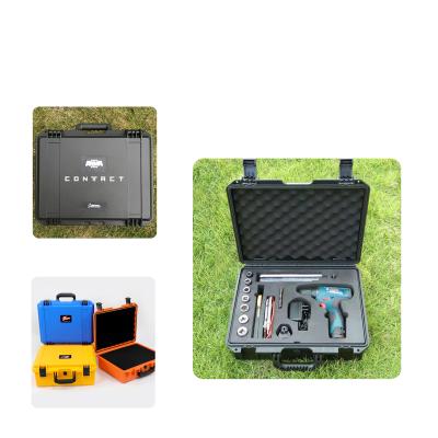 China Waterproof shockproof dustproof simple hard plastic tool instrument transport case with customized foam for equipment for sale