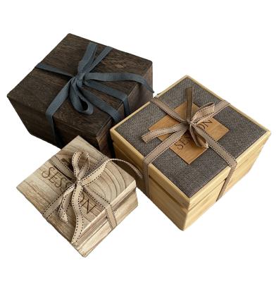 China Handmade Different Shape Wooden Box Packaging Box Gift Jewelry Receiving Packaging Box for sale