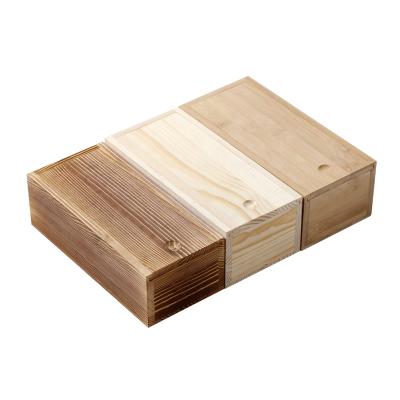 China Handmade Hot Selling Good Quality Customized Cheap Wooden Wine Gift Box Wooden Storage Box for sale