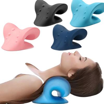 China Dropshipping Lower Prices Traction Device Chiropractic Pillow Neck And Stretcher Portable Cervical Shoulder Relaxer for sale