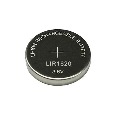 China 3.6V lithium ion button cell LIR1620 for sale