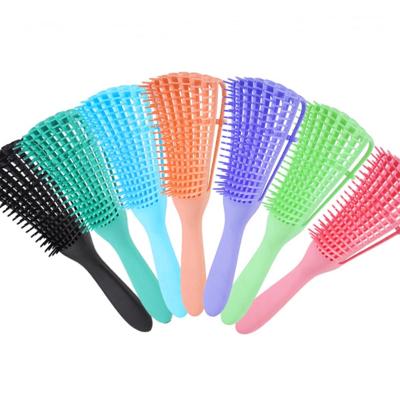 China New Arrival Waterproof Style Women's Detangling Hair Brush Vented Eight Rows Octopus Comb Wavy Non-Slip Curly Hair Brush for sale