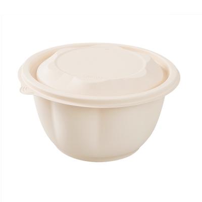 China Eco-Friendly Pulp Restaurant-Grade Disposable Takeaway Food Box for Fridge Wheatstraw Microwave and Fruit Compostable Packing Box BO for sale