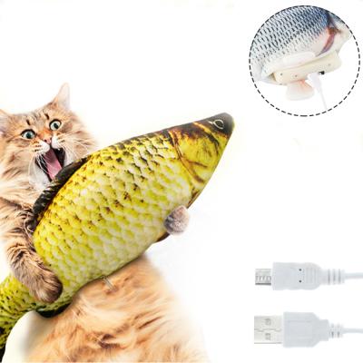 China Viable Electronic Cat 3D Fish Simulation Electric Toys For Cats Pet Playing Toy Supplies Juguetes Para gatos Pet Toys for sale