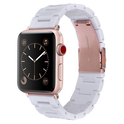 China Newest Hot Selling High Quality Resin Wrist Watch Band Strap For Apple Watch series1234 38mm 42mm for sale