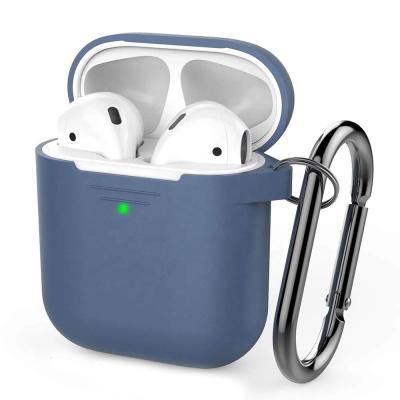 China Shockproof Silicone Silicone Case With Key Chain For Air Pods 1&2 Radio Cover Fill Skin For Airpod for sale