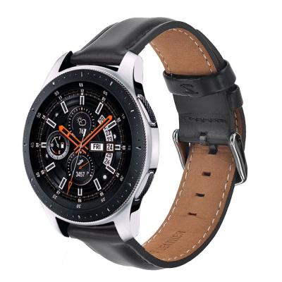 China Fashion Hot Selling Genuine Leather Watch Band For Samsung Galaxy 20mm Watch 42mm Active Watch 46mm for sale