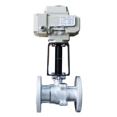 China Industry General Motorized High Temperature Ball Valve SUS304 SUS316 Stainless Steel for sale